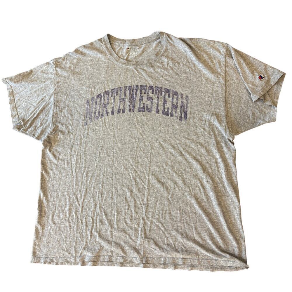 NORTHWESTERN UNIVERSITY Champion Tee T-Shirt XXL 2XL Gameday